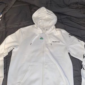 White, Calvin Klein Jeans Hoodie